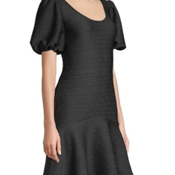 Shoshanna Kosmo Puff-Sleeve Stretch Dress - Picture 3 of 5
